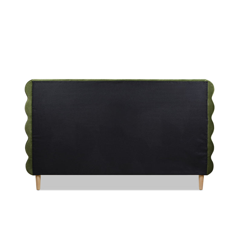 Stockholm - Modern Wavy Headboard Platform Bed - R&R Furniture Gallery (Fountain Valley, CA)