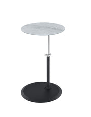 Orbit - 15.5" End Table With Height Adjustable Marble Textured Top - R&R Furniture Gallery (Fountain Valley, CA)