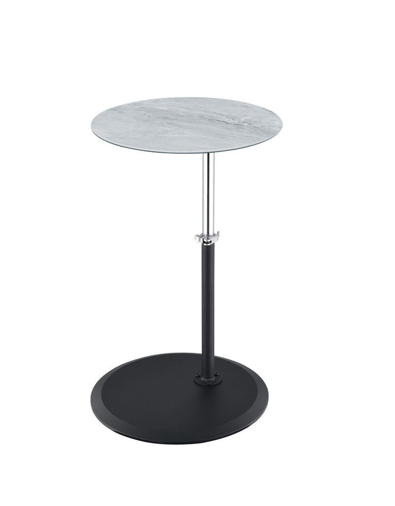 Orbit - 15.5" End Table With Height Adjustable Marble Textured Top - R&R Furniture Gallery (Fountain Valley, CA)