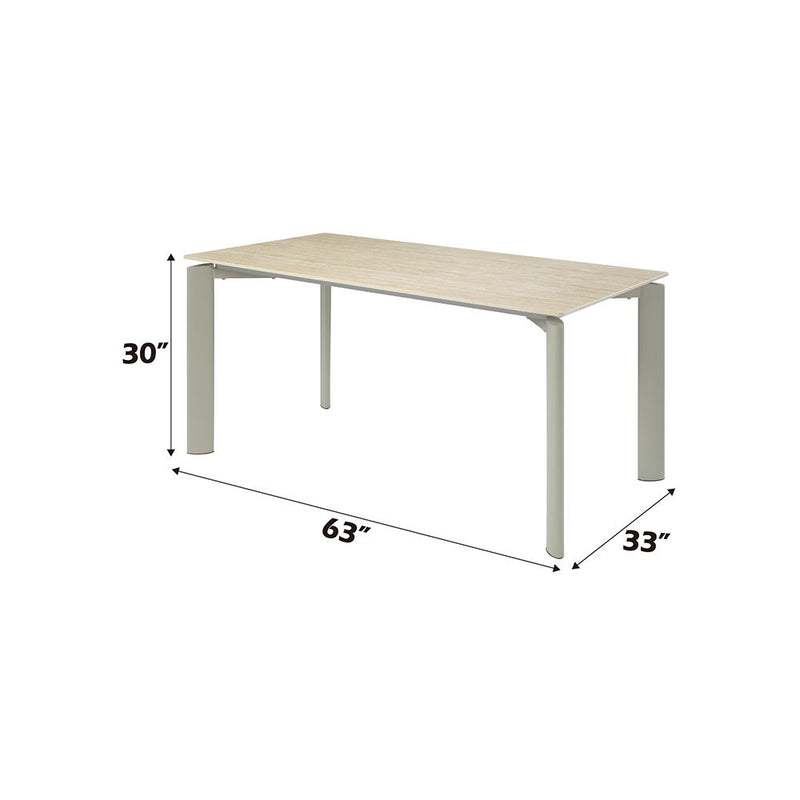Ingram - Dining Table - Sintered Stone & Light Gray - R&R Furniture Gallery (Fountain Valley, CA)