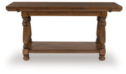 Sturlayne - Flip Top Sofa Table - Brown - R&R Furniture Gallery (Fountain Valley, CA)