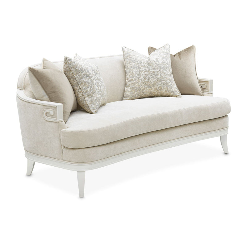La Marisia - Chenille Loveseat - Tranquil / Creamy Pearl - R&R Furniture Gallery (Fountain Valley, CA)