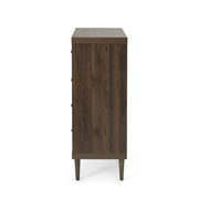 Farhart - Mid Century Modern 4 Drawer Dresser - Walnut - R&R Furniture Gallery (Fountain Valley, CA)