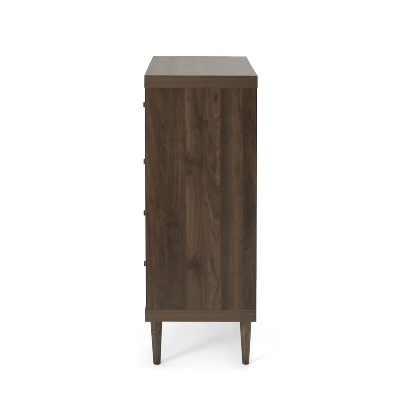 Farhart - Mid Century Modern 4 Drawer Dresser - Walnut - R&R Furniture Gallery (Fountain Valley, CA)