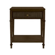 Kenna - Nightstand With Storage - Dark Coffee - R&R Furniture Gallery (Fountain Valley, CA)