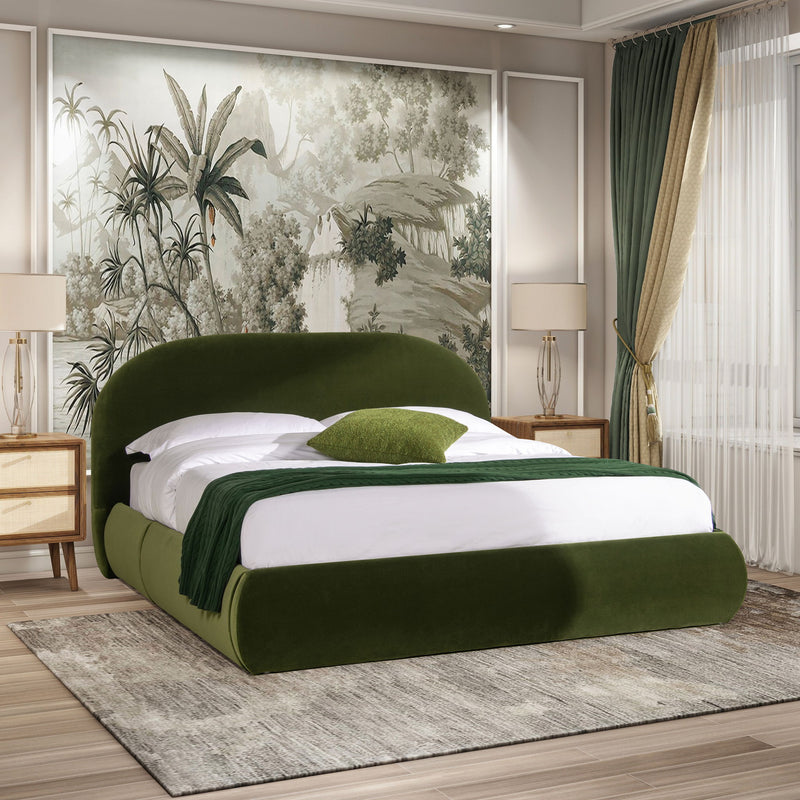 Archie Puffy Grounded - Upholstered Platform Bed - R&R Furniture Gallery (Fountain Valley, CA)