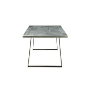 Kaylia - Dining Table - Aluminum & Gunmetal - R&R Furniture Gallery (Fountain Valley, CA)