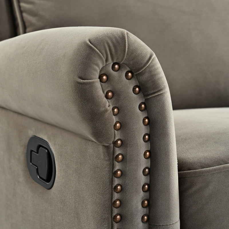 360 Degrees Swivel Recliner Manual Rocking Recliner Home With Adjustable Backrest - R&R Furniture Gallery (Fountain Valley, CA)