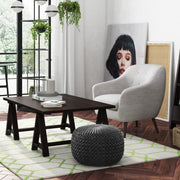 Renee - Handcrafted Round Pouf - R&R Furniture Gallery (Fountain Valley, CA)