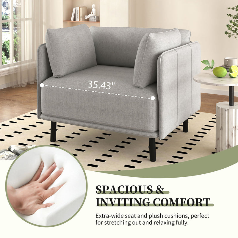 Vintage Modern Aesthetic Appeal Lounge Chair - R&R Furniture Gallery (Fountain Valley, CA)