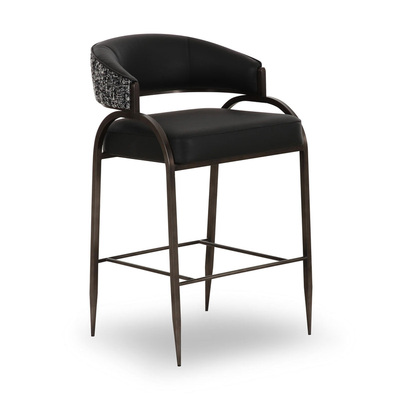 Tatum - Vegan Leather 2-Tone Counter Stool - R&R Furniture Gallery (Fountain Valley, CA)