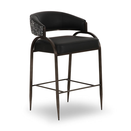 Tatum - Vegan Leather 2-Tone Counter Stool - R&R Furniture Gallery (Fountain Valley, CA)