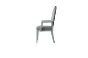 House Marchese - Arm Chair (Set of 2) - Two Tone Gray Fabric & Pearl Gray - R&R Furniture Gallery (Fountain Valley, CA)