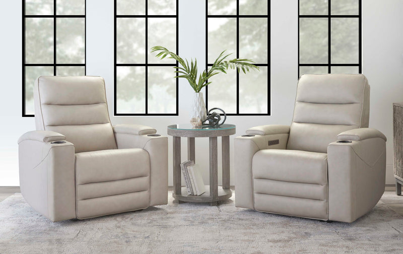 Parker Living Nexus Power Zero Gravity Recliner chair set with cushioned armrests and ergonomic design in a modern style.
