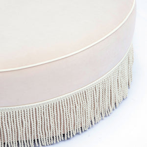 Tassy - Tasseled Round Ottoman