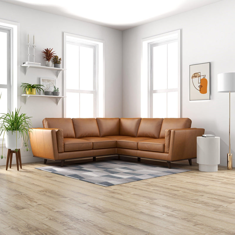Erman - Corner Sofa - Tan - R&R Furniture Gallery (Fountain Valley, CA)