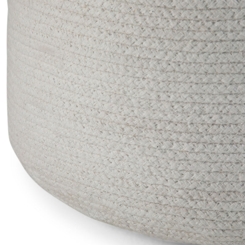 Serena - Handcrafted Round Braided Pouf - R&R Furniture Gallery (Fountain Valley, CA)