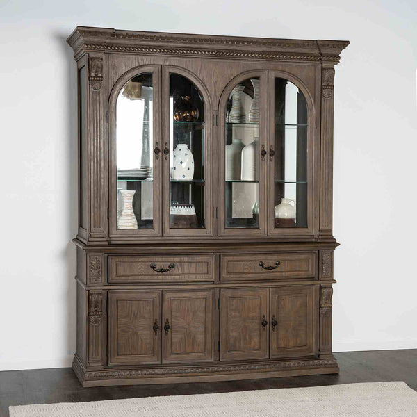 Oakham - Hutch & Buffet, Weathered Oak