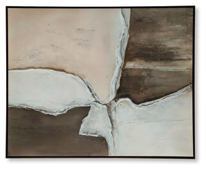 Junward - Wall Art - Brown / Tan / White - R&R Furniture Gallery (Fountain Valley, CA)
