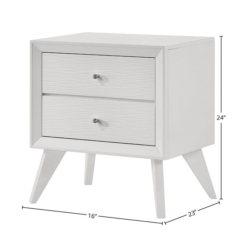 Cerys - Nightstand - White - R&R Furniture Gallery (Fountain Valley, CA)