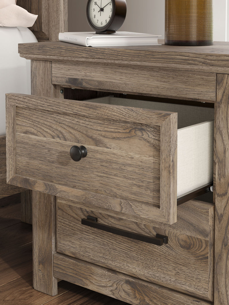 Rusticott - Two Drawer Night Stand - Brown - R&R Furniture Gallery (Fountain Valley, CA)