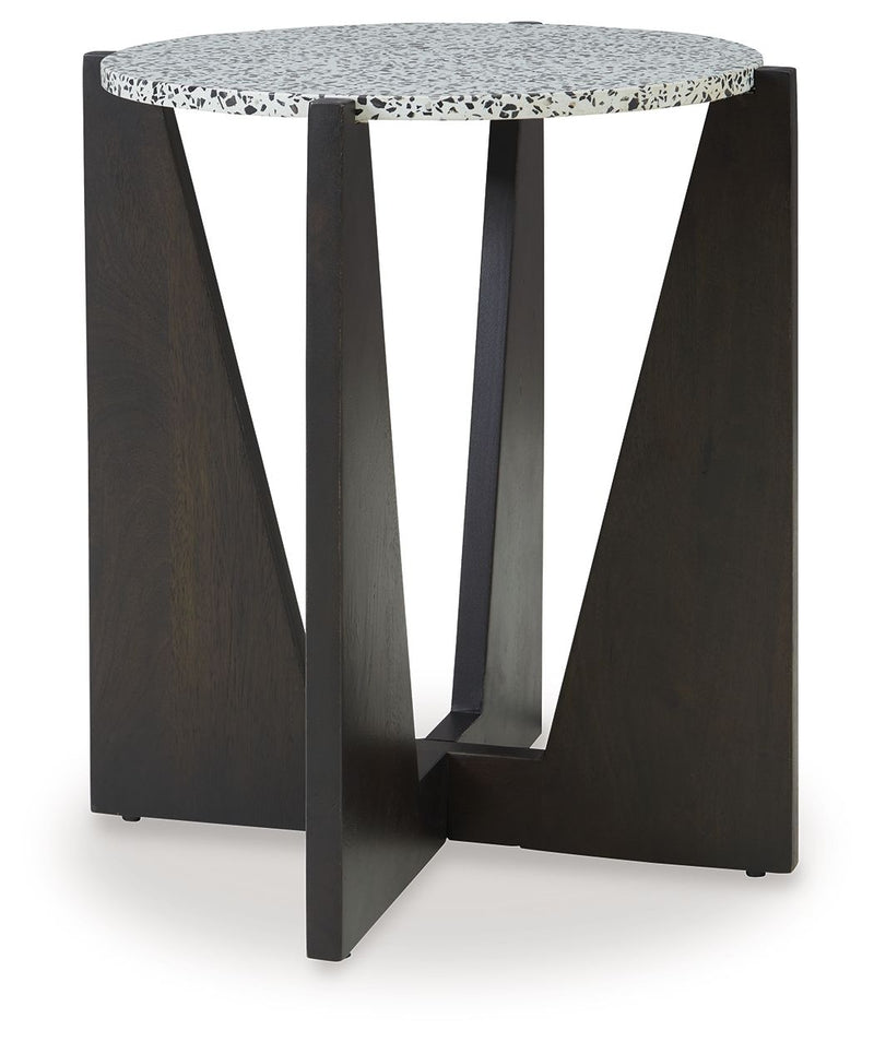 Tellrich - Accent Table - Black / White - R&R Furniture Gallery (Fountain Valley, CA)