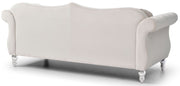 Glory Furniture Hollywood stationary sofa with plush cushions and modern design in a cozy living room setting.