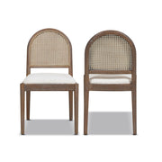Panama - Curved Cane Side Dining Chair (Set of 2) - R&R Furniture Gallery (Fountain Valley, CA)