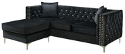 Glory Furniture Paige stationary sectional sofa chaise with plush upholstery and modern design, perfect for living room comfort.