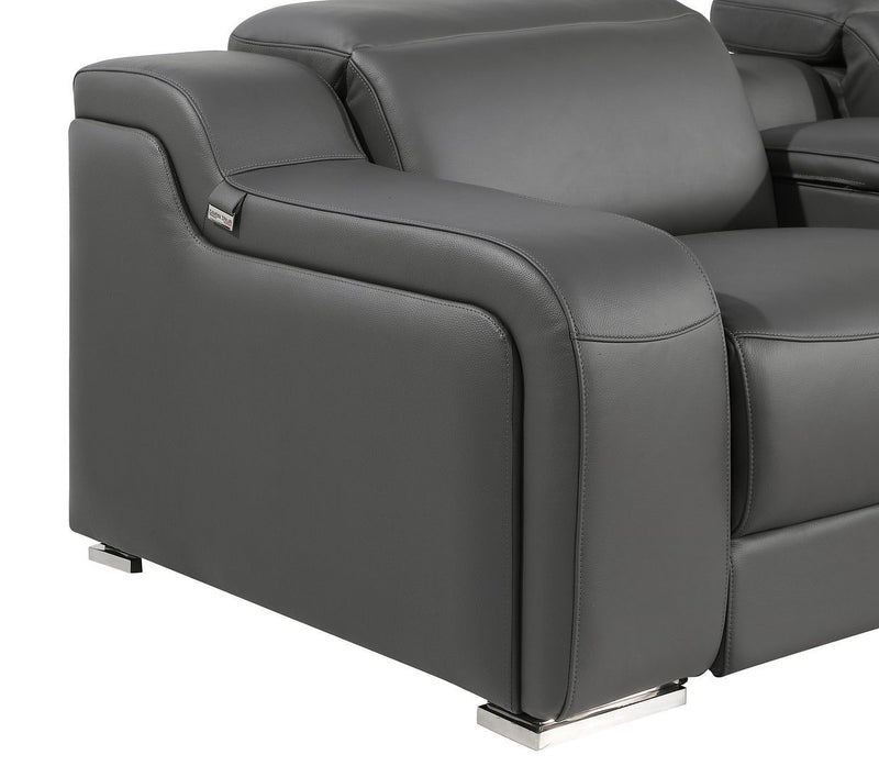 1116 - 8-Piece U-Shaped Sectional Sofa In With 2 Power Recliners & Power Headrests