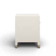Dani - Faux Shagreen Nightstand With Drawer - Cream - R&R Furniture Gallery (Fountain Valley, CA)