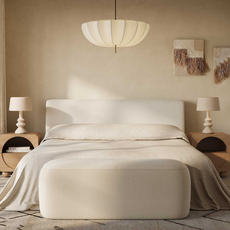 Isla - Upcycled Linen King Bed - R&R Furniture Gallery (Fountain Valley, CA)