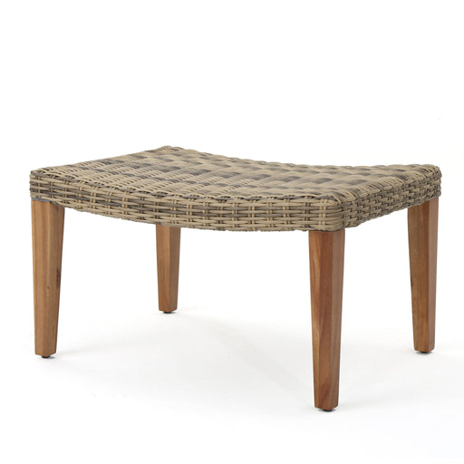 Outdoor Rattan Wicker Ottomans - Gray - R&R Furniture Gallery (Fountain Valley, CA)