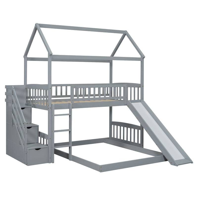 House Bunk Bed With Slide - R&R Furniture Gallery (Fountain Valley, CA)