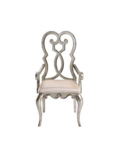 Esteban - Arm Chair (Set of 2) - Ivory Velvet & Antique Champagne - R&R Furniture Gallery (Fountain Valley, CA)