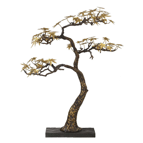 Bonsai - Large Sculpture - Brass / Woodtone