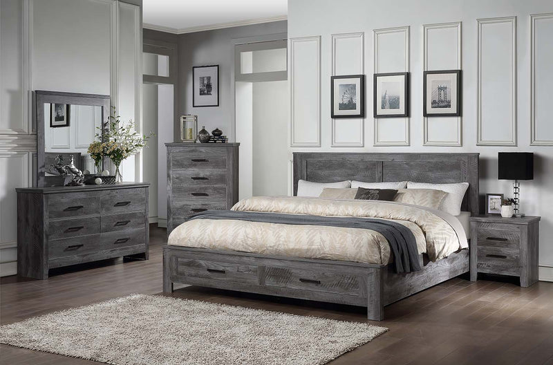 Vidalia - Mirror - Rustic Gray Oak - R&R Furniture Gallery (Fountain Valley, CA)