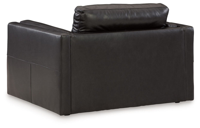 Amiata - Chair And A Half - Onyx - R&R Furniture Gallery (Fountain Valley, CA)