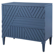Uttermost Colby accent drawer chest with dark wood finish and metal handles, showcasing a stylish storage piece for living spaces.
