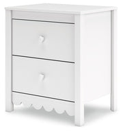Hallityn - Two Drawer Night Stand - White - R&R Furniture Gallery (Fountain Valley, CA)