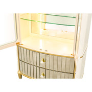 Scotts Square - Display Cabinet - Light Champagne - R&R Furniture Gallery (Fountain Valley, CA)
