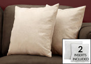 Pillows, Square, Insert Included, Decorative Throw, Hypoallergenic, Modern - R&R Furniture Gallery (Fountain Valley, CA)