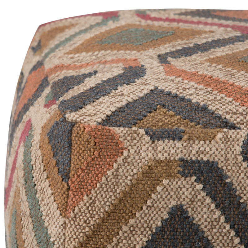 Johanna - Handcrafted Square Pouf - R&R Furniture Gallery (Fountain Valley, CA)