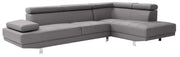 Comfort sectional sofa from Glory Furniture's Riveredge collection, featuring plush cushions and modern stationary design.