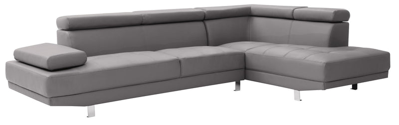 Comfort sectional sofa from Glory Furniture's Riveredge collection, featuring plush cushions and modern stationary design.