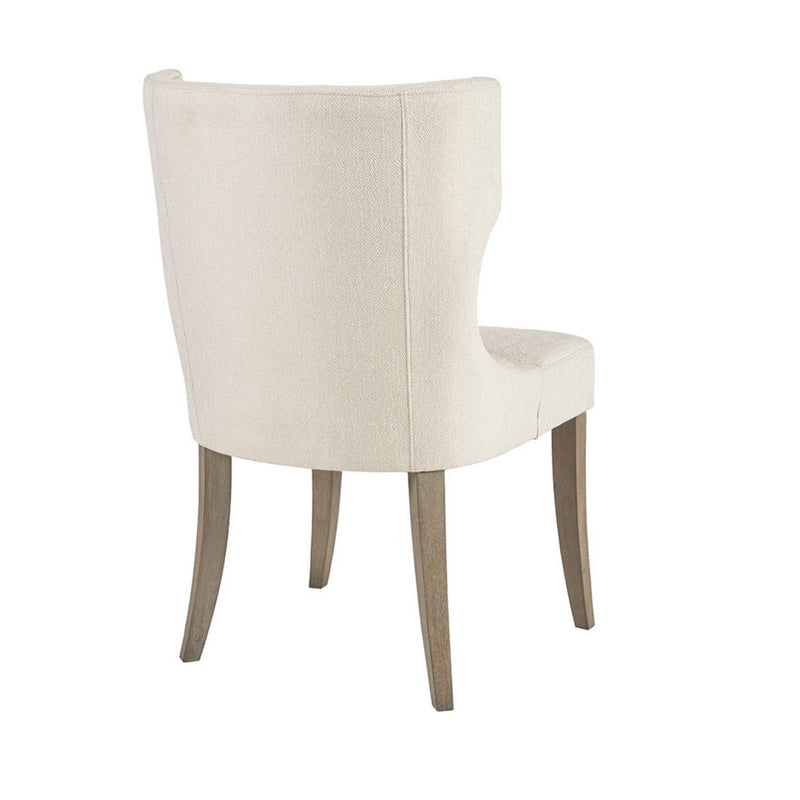 Elegant Design Dining Chair Polyester - Cream - R&R Furniture Gallery (Fountain Valley, CA)