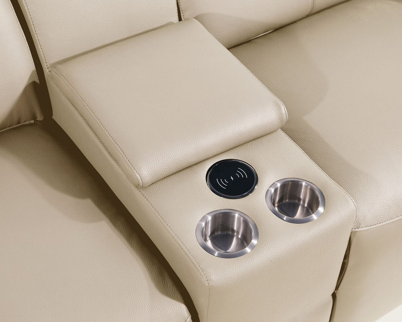 1224 - 7-Piece Modular Power Reclining Sofa, Loveseat & Chair Set In With 5 Power Recliners & Power Headrests