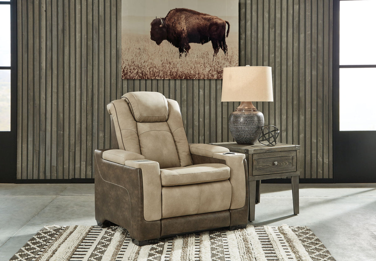Next-Gen Durapella - Pwr Recliner/Adj Headrest - R&R Furniture Gallery (Fountain Valley, CA)