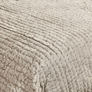 Bari - Velvet Sham - Pebble