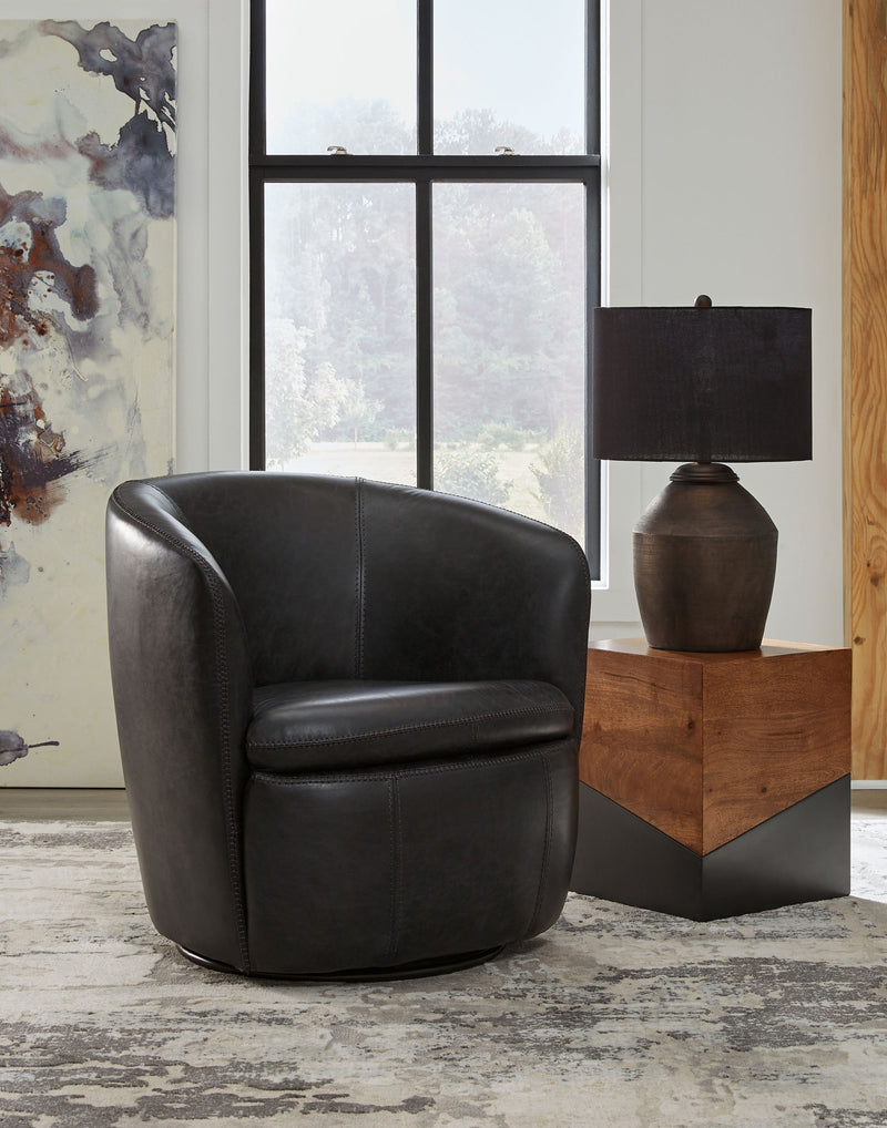 Kierreys - Swivel Chair - R&R Furniture Gallery (Fountain Valley, CA)